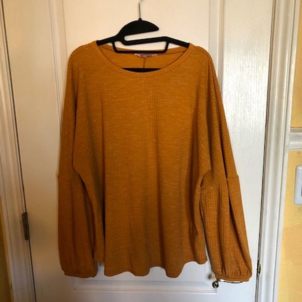 Juicy Couture Mustard Yellow Long Sleeve Top